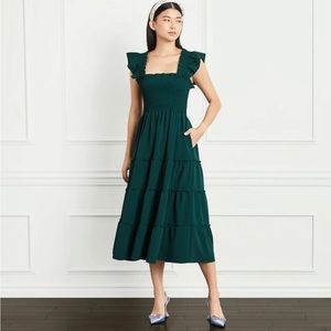 Hill House Home Ellie, Emerald Green crepe, XS, NWOT